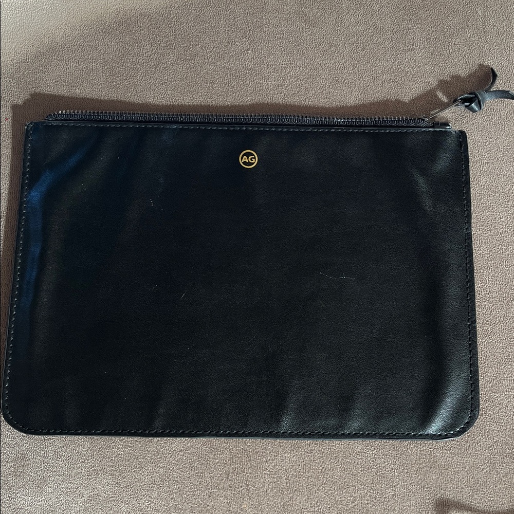 Free with purchase AG Adriano Goldschmied Minimalist black clutch purse pouch